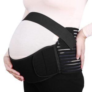 uxcell Maternity Pregnancy Support Belt Waist Abdomen Band Belly Brace New Brand Black Size M