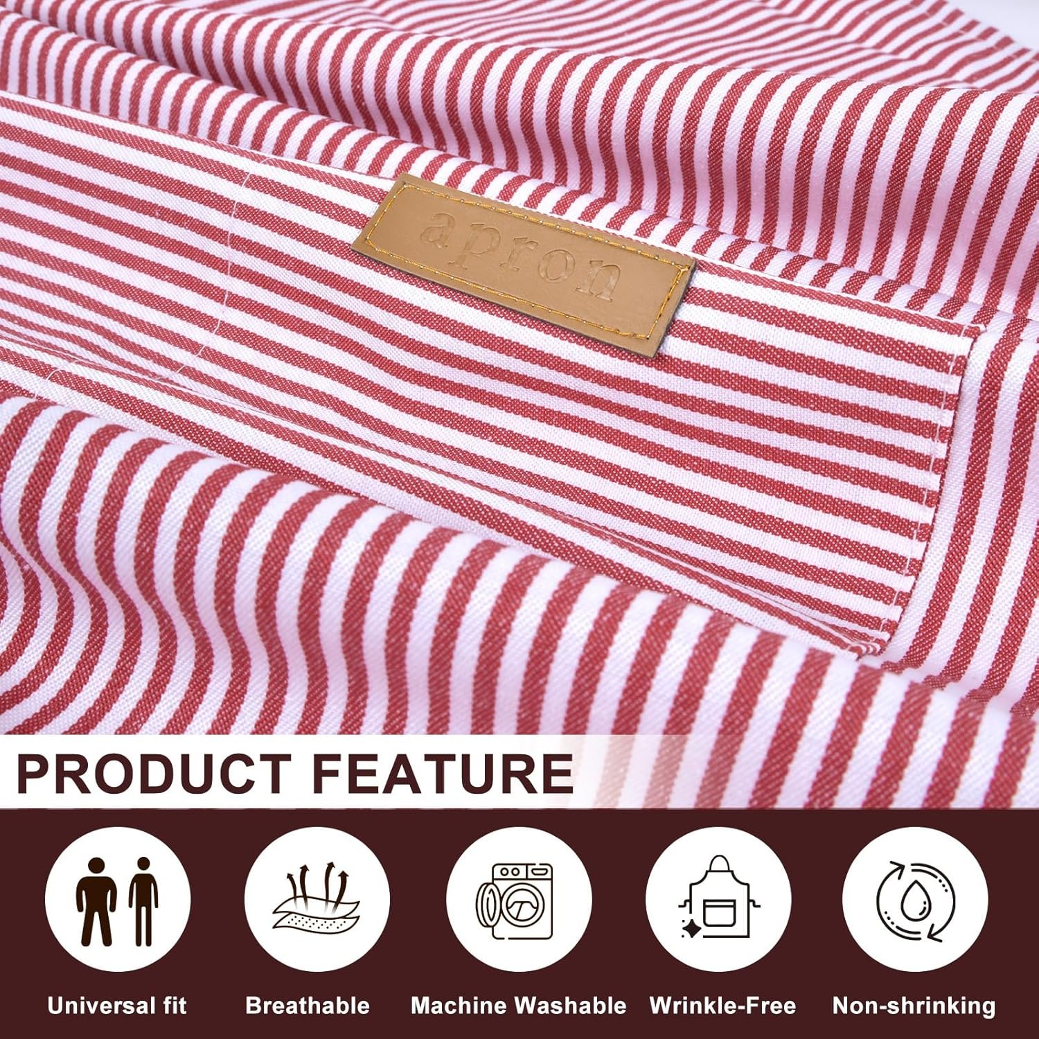 2 Pack Apron, Aprons for women with pockets, Cooking aprons for women, Kitchen aprons, Aprons for cooking - Image 4