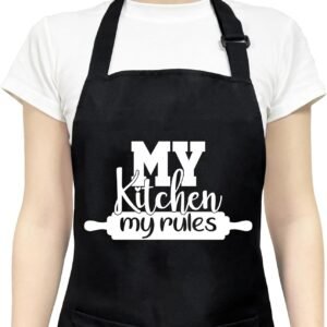 Funny Aprons for Women with Pockets, Cute Cooking Baking Kitchen Aprons for Mom Chef, Gifts for Birthday Christmas