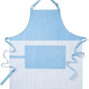 KitchenAid Gourmet Series Gridlines Big Chef Apron, Water & Stain Resistant, Adult-Sized 32"x28"