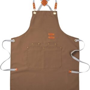 Aoomzoon Durable Kitchen Apron,Multifunctional Chef Aprons for Women & Men with Pockets for Cooking Baking & Daily Use