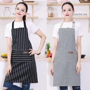2 Pack Cooking Aprons for Women with Pockets, Adjustable Kitchen Bib Aprons Chef Aprons for Women Men