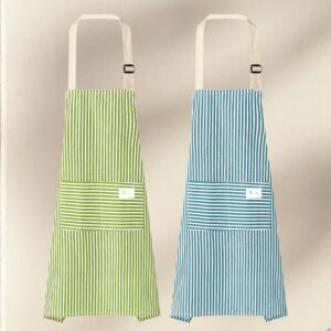 2 Pack Kitchen Cooking,Adjustable Bib Kitchen Apron, Cooking for women, Kitchen, for cooking,for Kitchen, Cooking, BBQ, Cleaning Blue+Green