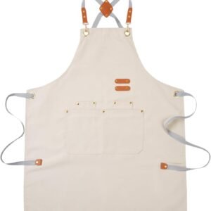 Aoomzoon Durable Kitchen Apron,Multifunctional Chef Aprons for Women & Men with Pockets for Cooking Baking & Daily Use