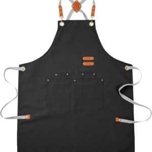 Durable Kitchen Apron,Multifunctional Chef Aprons for Women & Men with Pockets for Cooking Baking & Daily Use