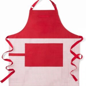 KitchenAid Gourmet Series Gridlines Big Chef Apron, Water & Stain Resistant, Adult-Sized 32"x28"