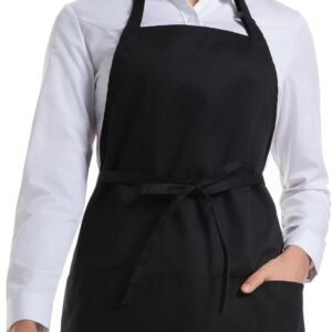 Syntus Chef Apron for Men Women Kitchen Cooking Apron with Pockets, Adjustable Bib Aprons Stain Resistant