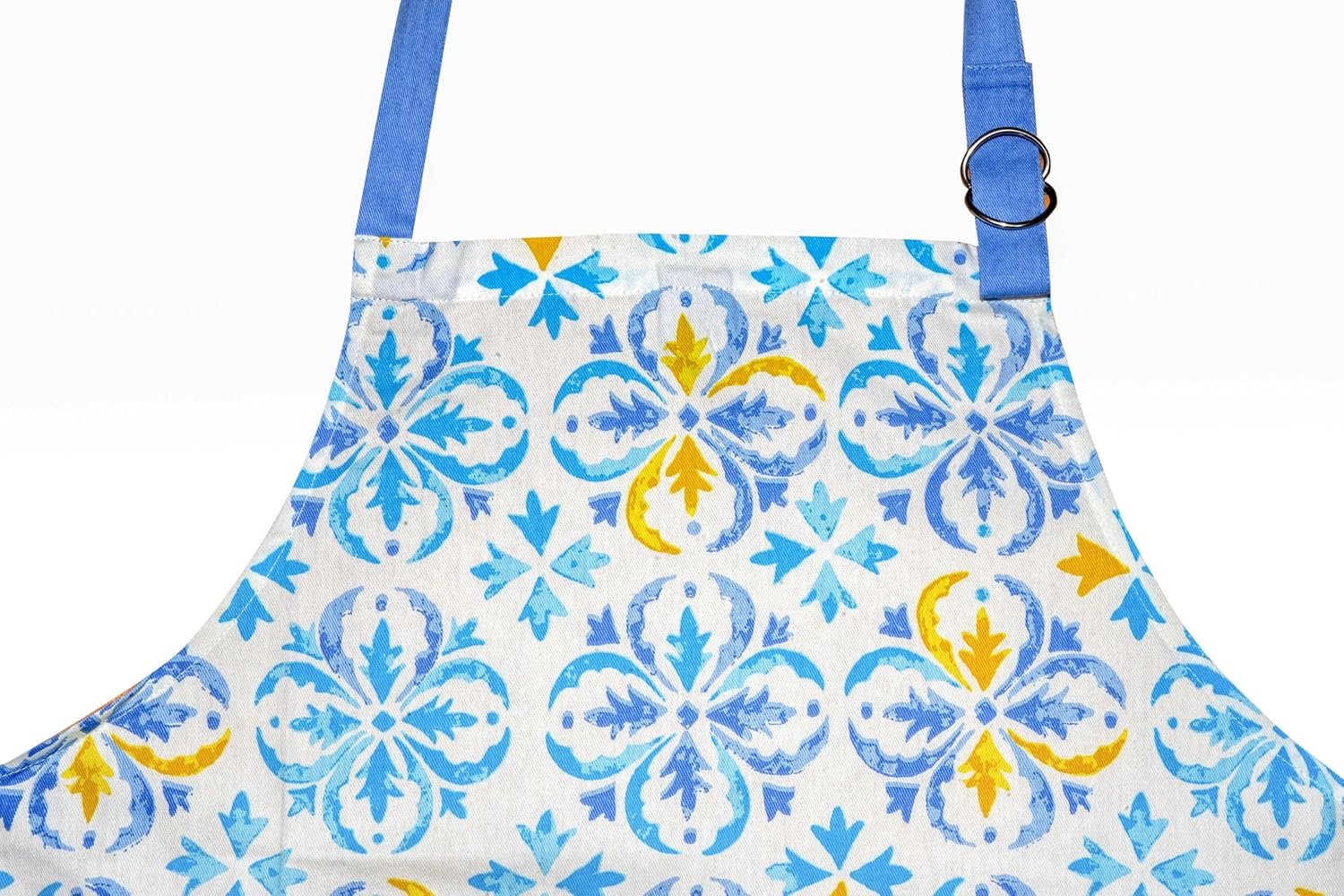 100% Cotton Kitchen Printed Apron with Pocket and Adjustable Neck with Long Ties Apron 25" X 31" for Women Men Chef Cooking, Baking, Gardening. - Image 2
