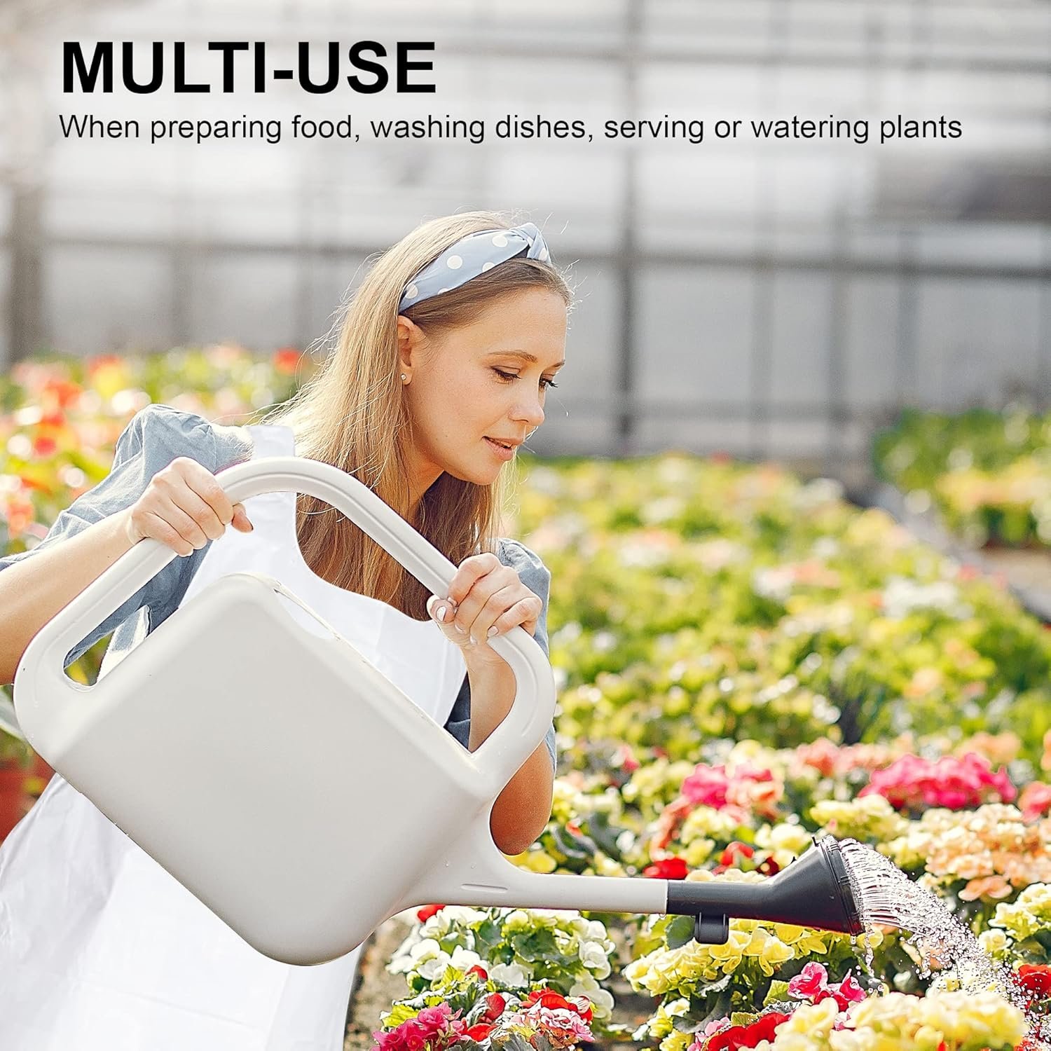 MT Products 2 Mil White Disposable Poly Aprons 46"x28" - Waterproof Plastic Bibs for Cooking, Dishwashing & Art (Bulk) - Image 3