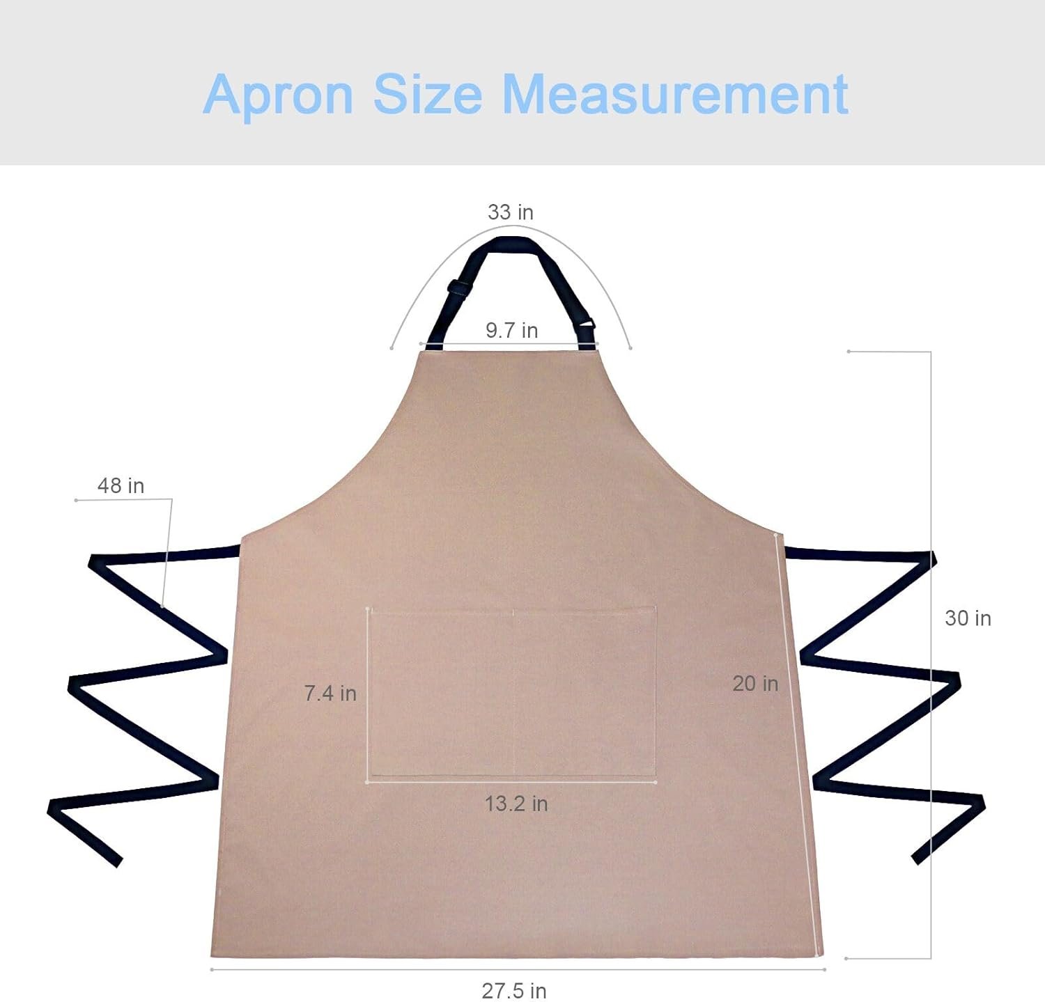 2 Pack Kitchen Aprons, Waterproof and Oil Resistant with 2 Pockets, Adjustable Neck Strap for Both Men and Women, Chef Apron - Image 3