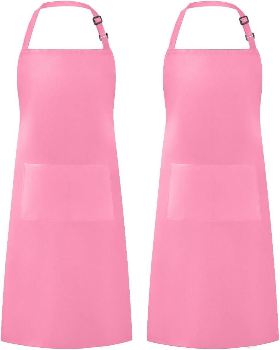 Syntus Apron for Men Women, Adjustable Cooking Kitchen Chef Aprons with 2 Pockets