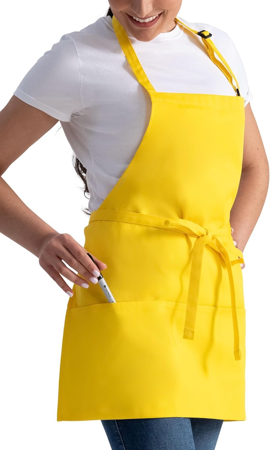 Chef Works Unisex Three Pocket Apron - Image 2