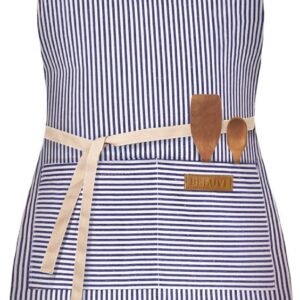 BeLuyi Adjustable Bib Apron with 2 Pockets Chef Cooking Kitchen Restaurant Aprons for Women Men