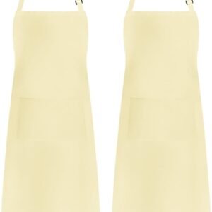 Syntus Apron for Men Women, Adjustable Cooking Kitchen Chef Aprons with 2 Pockets