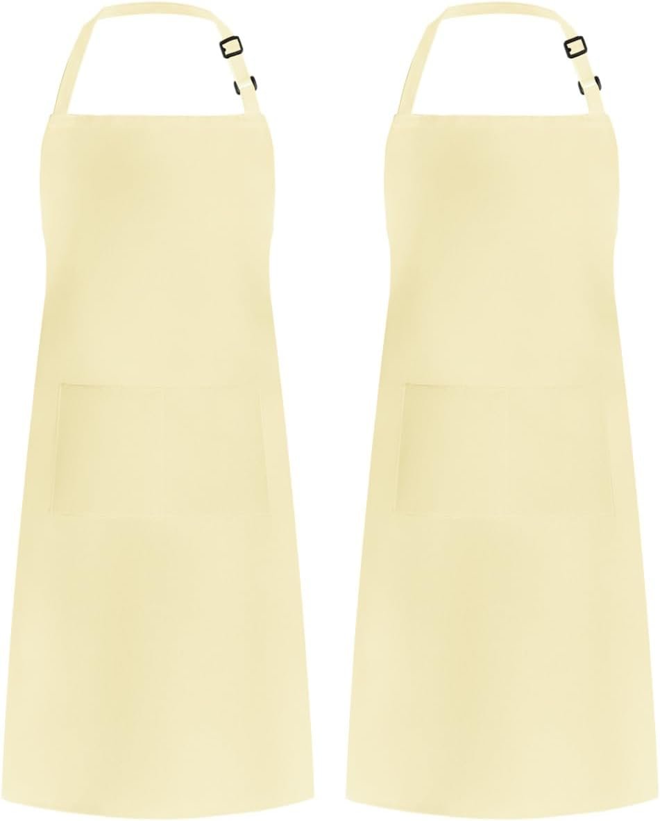 Syntus Apron for Men Women, Adjustable Cooking Kitchen Chef Aprons with 2 Pockets