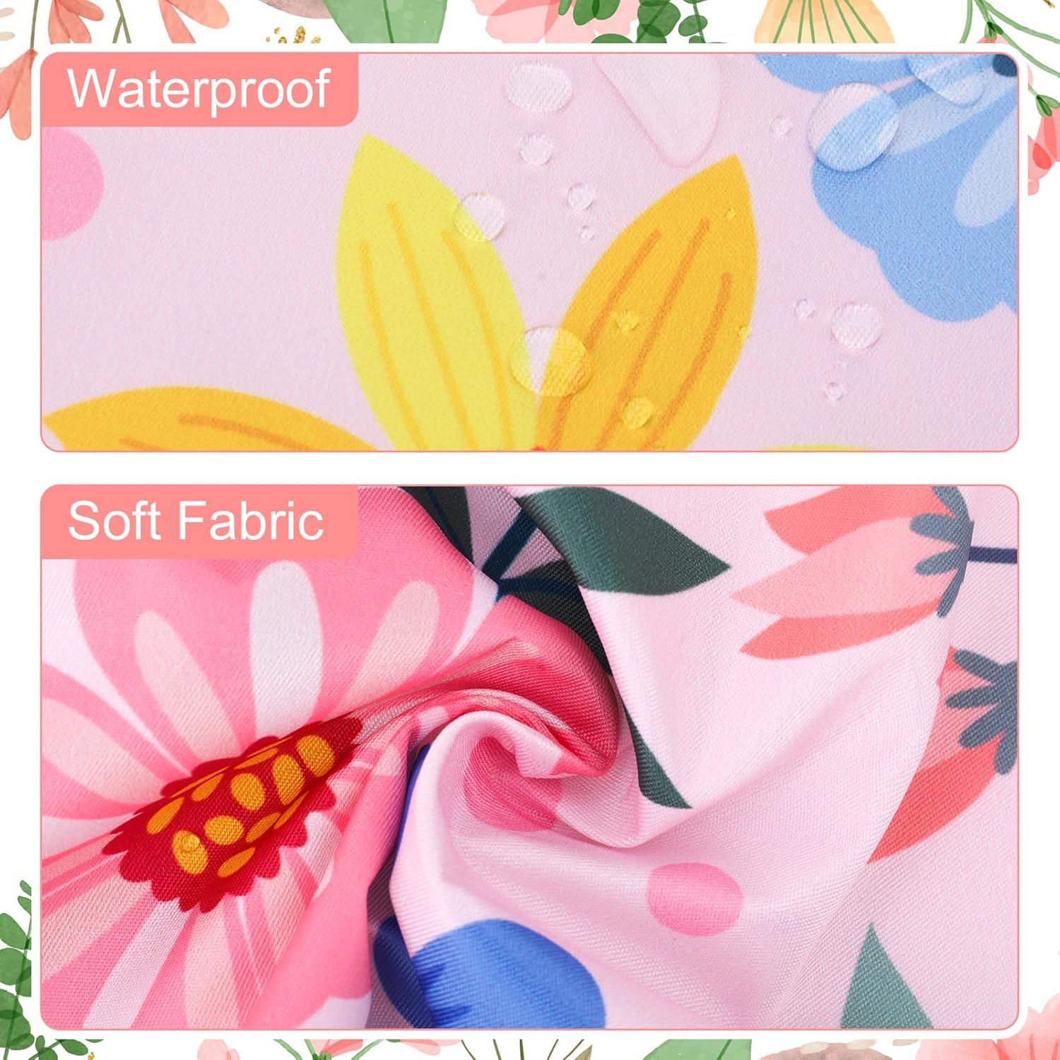 2 Pack Floral Apron for Women with Pockets, Adjustable Kitchen Chef Apron for Cooking, Baking, Gardening, Crafting - Image 5