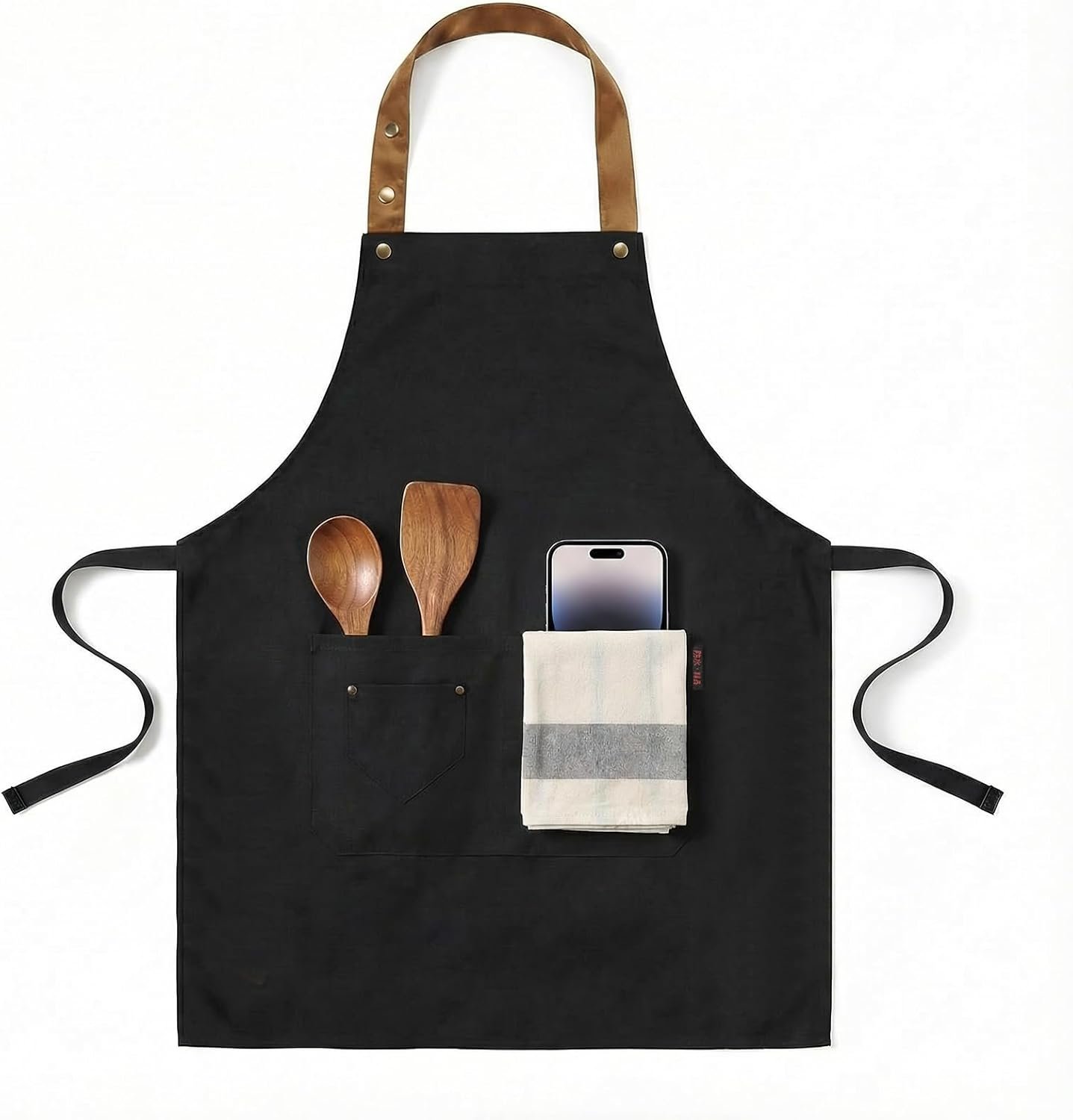 INNORU I'll Feed All You Fuckers Sign Apron with Pockets, Funny Cooking Baking Barbecue Apron Adjustable, Oilproof Ideal Kitchen Supplies - Image 5