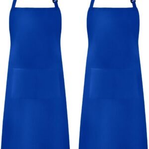 Syntus Apron for Men Women, Adjustable Cooking Kitchen Chef Aprons with 2 Pockets
