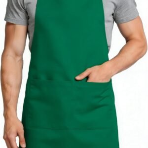 Large Chef Apron for Men and Women, Cooking Kitchen Aprons with 2 Large Pockets Water Oil Resistant