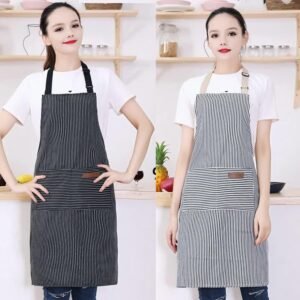 2 Pack Cooking Aprons for Women with Pockets, Adjustable Kitchen Bib Aprons Chef Aprons for Women Men