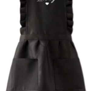 Adjustable Apron Cute Home Work Cake Kitchen Cooking Women Apron with Pockets Can Be Used as Gift