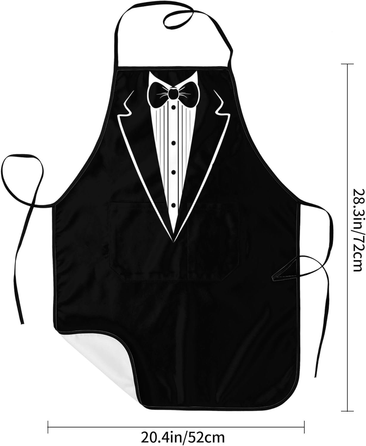 Kitchen Aprons for Men with Pockets Chef Apron for Women Cooking Gardening Baking Server Waitress - Image 2