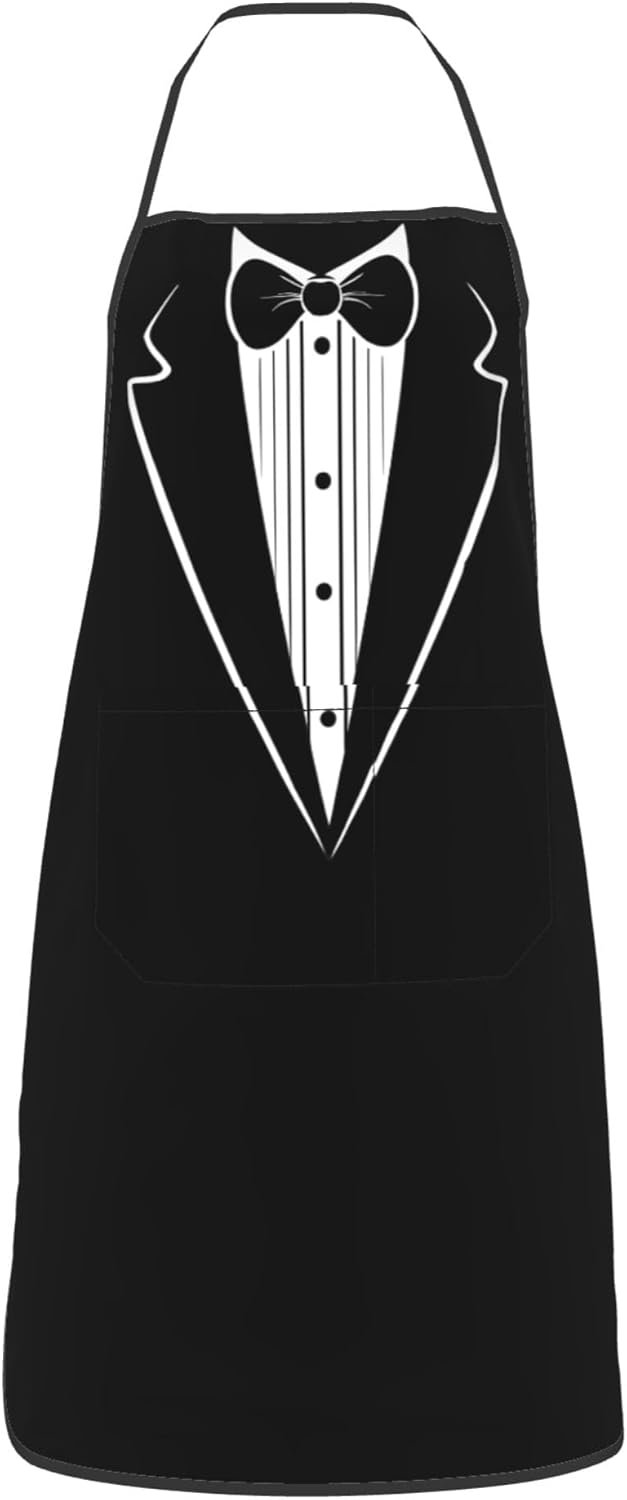 Kitchen Aprons for Men with Pockets Chef Apron for Women Cooking Gardening Baking Server Waitress