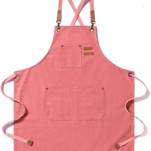 Kitchen Chef Aprons for Women and Men with 3 Pockets for Cooking BBQ Bib Work