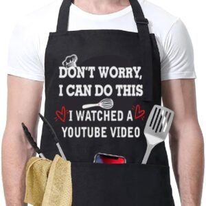 ONFAON Funny Apron for Men Women, Father's Day Gifts, Gifts for Mom,Birthday Gifts for Men Women,Cooking Grilling Apron