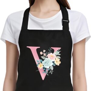 Personalized Aprons for Women with Pockets for Cooking Kitchen Baking, Cute Gifts for Mom Birthday Christmas
