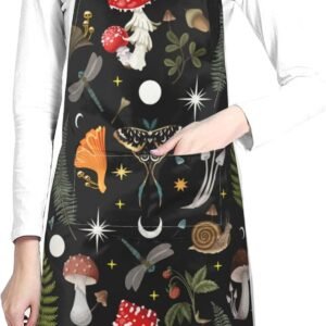 Siiuuol Cute Cats Unisex Waterproof Kitchen Chef Apron - With Adjustable Bib Apron