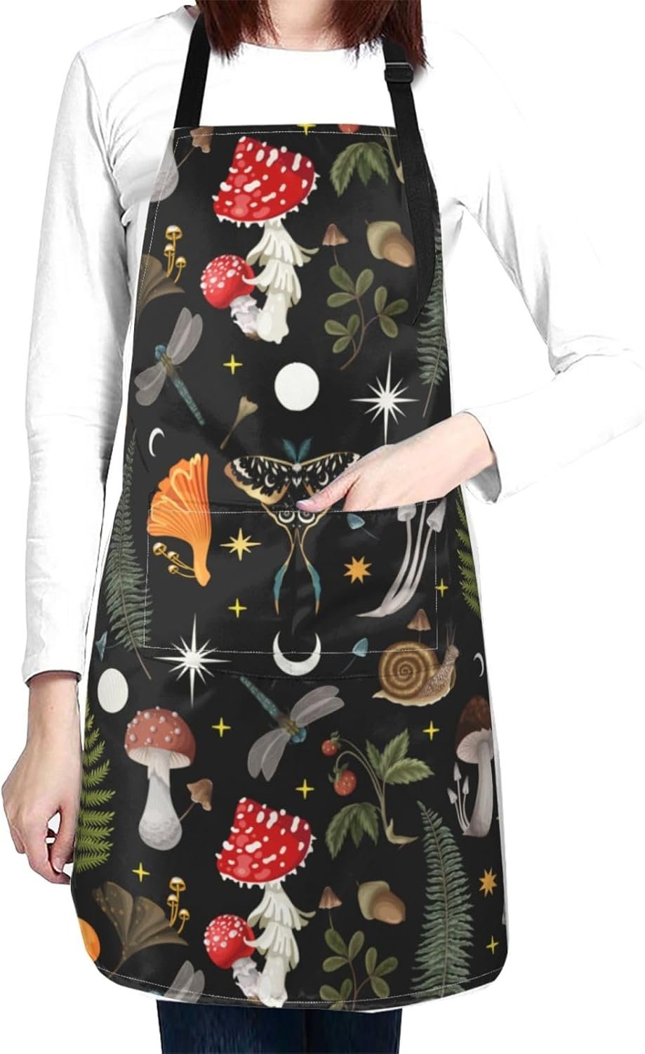 Siiuuol Cute Cats Unisex Waterproof Kitchen Chef Apron - With Adjustable Bib Apron