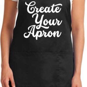 TEEAMORE Custom Aprons for Women Men Add Your Text Personalized Chef Kitchen Apron