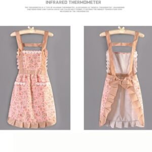 Women's Garden Aprons Cute Apron Floral Half Apron with Pockets Holiday Gift for Mom Wife and Girlfriend for Housework Aprons