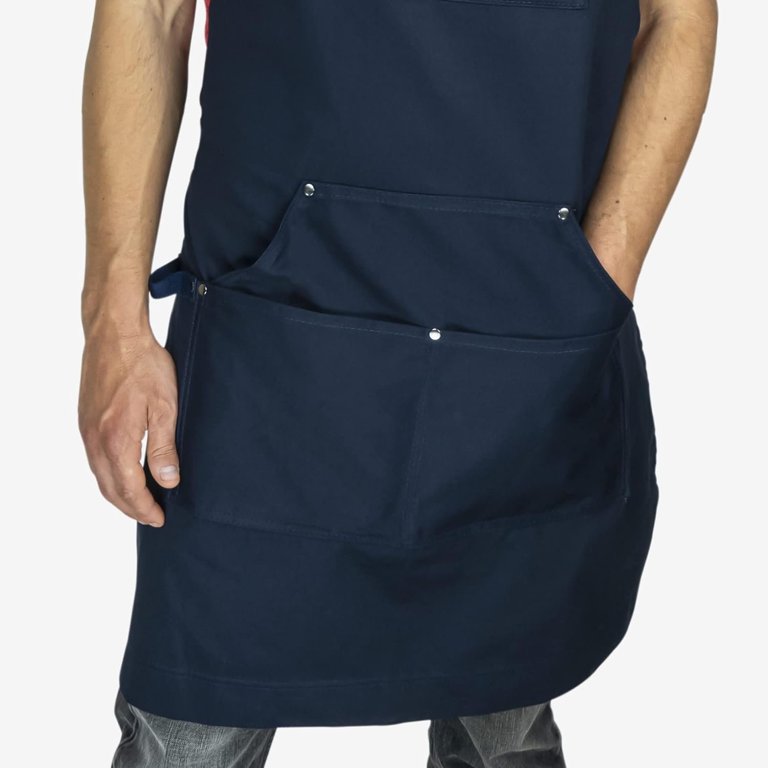 Chef Pomodoro Chef Apron for Men and Women - Kitchen Apron with Pockets & Adjustable Neck Straps - Cooking Apron 100% Cotton - Image 5