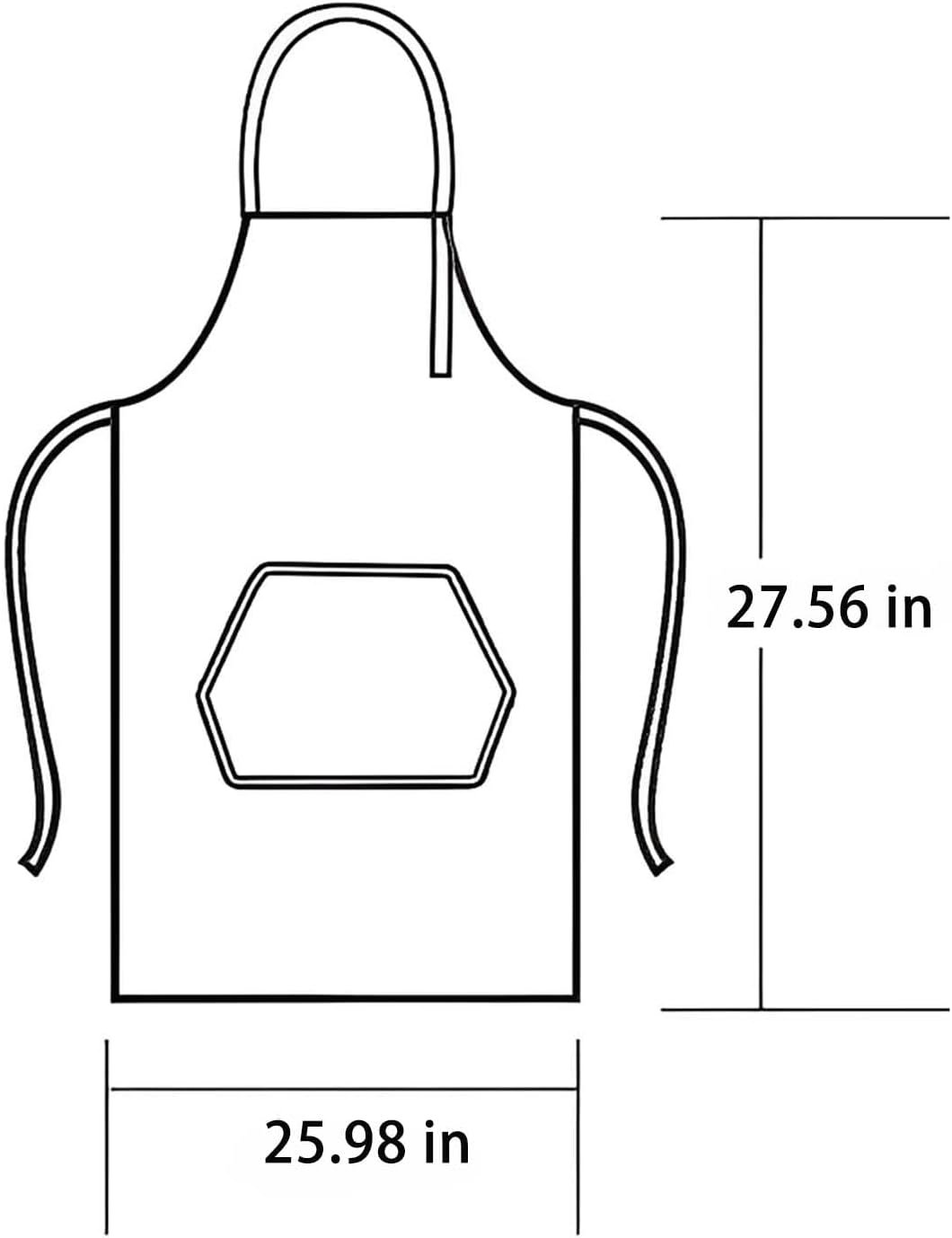 Floral Aprons with Pocket Blooming Women Waterproof Apron Adjustable Neck Long Ties Women Men Cook Baking Garden - Image 4