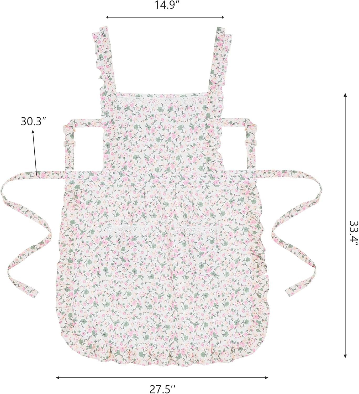 Aoomzoon Cute Aprons for Women with Pockets, Kitchen Cooking Grilling Bbq Chef Apron, Mothers Day Birthday Gifts for Women - Image 6