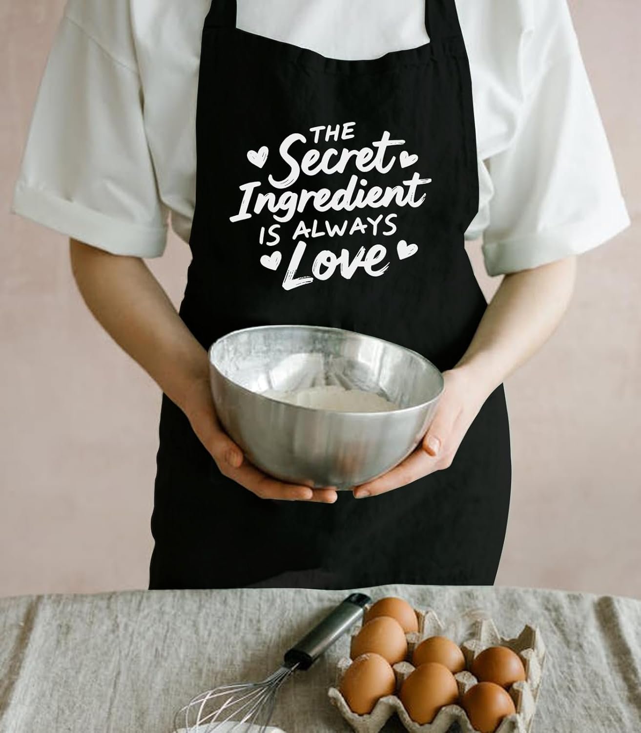 Funny Aprons for Women with Pockets, Cute Aprons for Cooking Kitchen, Mothers Day Christmas Birthday Gifts for Mom - Image 3