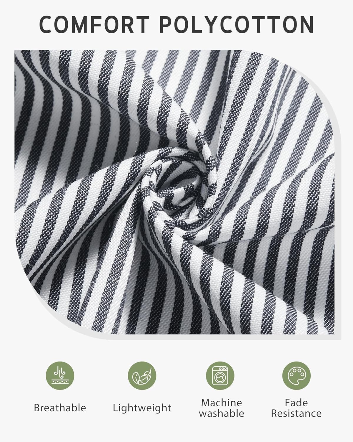 Syntus Apron for Men Women, Adjustable Cooking Kitchen Chef Aprons with 2 Pockets - Image 3