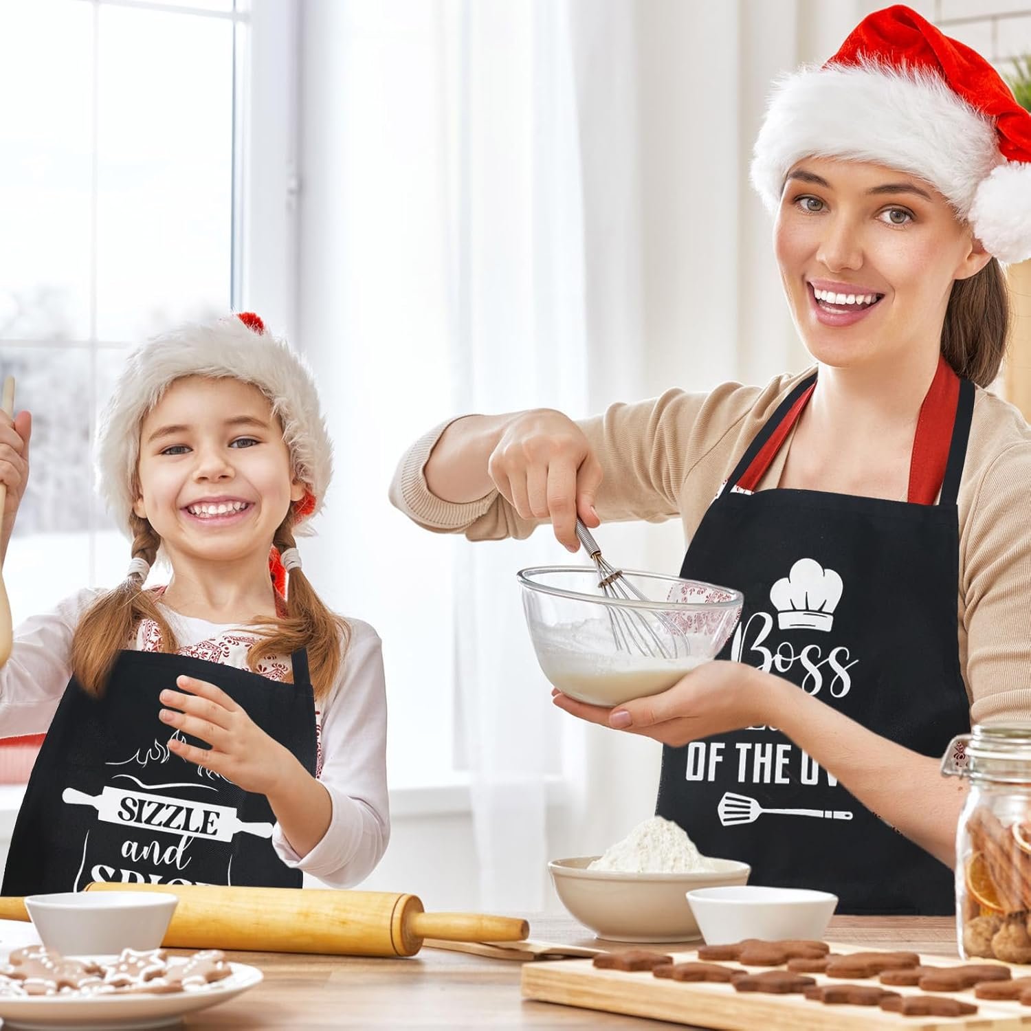 Sliner 12 Pcs Funny Cooking Aprons for Women with Pockets Bulk Birthday Gifts Kitchen Baking Cooking Cute Aprons Women Men Novelty Funny Quotes Adjustable Black Pocket - Image 5