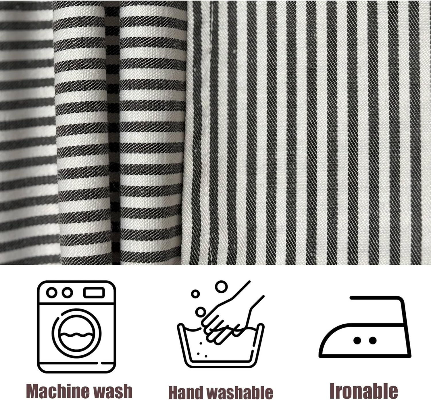 Chef Apron Striped Waitress Apron Kitchen Cooking Women Short Apron Adjustable Halter Cute Apron - Image 6