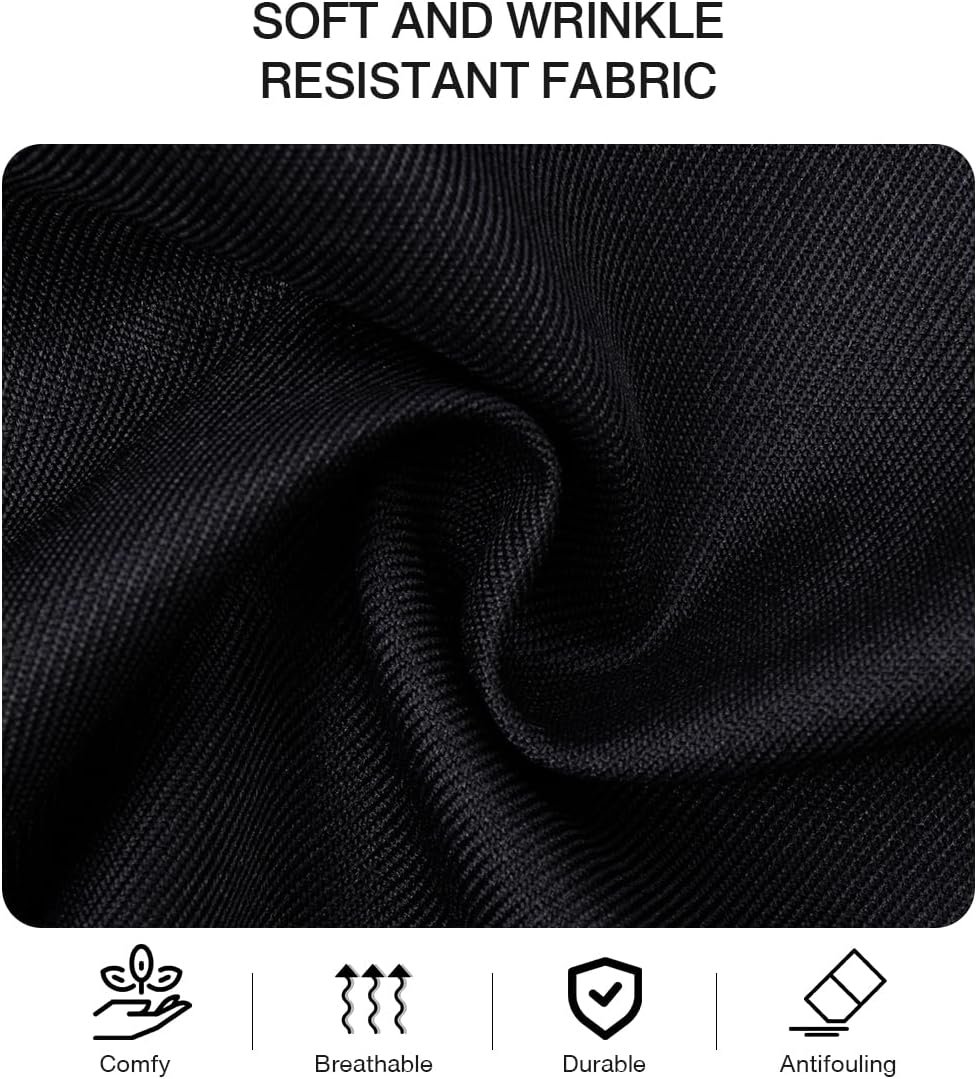 VOGMATE 2 Pack Aprons with Pockets for Women Men Adjustable Bib Chef Apron for Kitchen Cooking BBQ Restaurant - Image 3