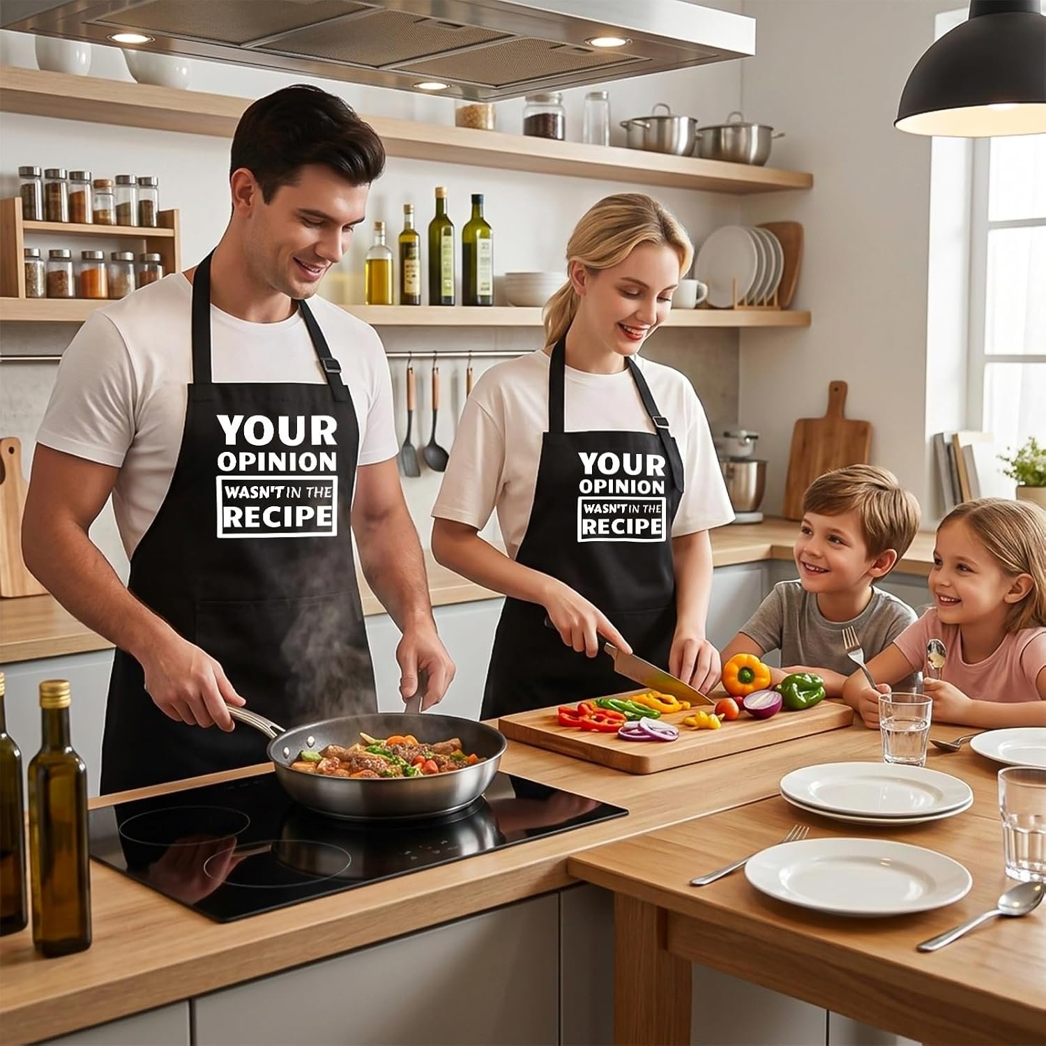APRONPANDA Funny Kitchen Cooking BBQ Aprons for Men Women, Fathers Day Birthday Gifts for Husband, Dad, Mom, Wife, Aunt, Uncle, Grandpa - Image 5
