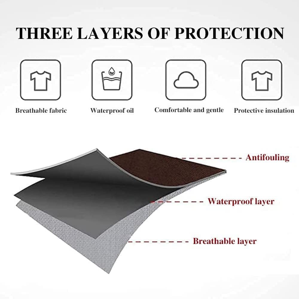 Kitchen Cooking Apron Waterproof Apron Women Men With Pockets And Side Coral Velvet Wiping Hand Towel Grill Cooking BBQ Kitchen Chef Apron Kitchen Accessories - Image 3