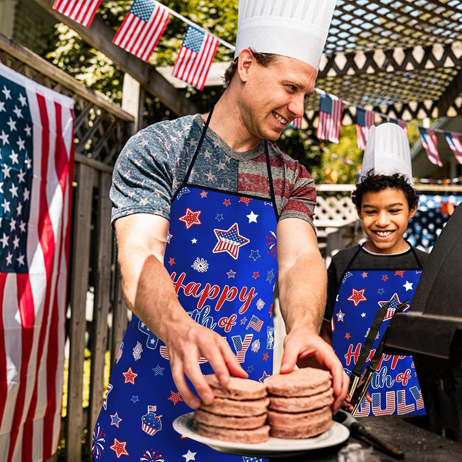 Apron for Men Women, Funny Kitchen Apron for Party Cooking Baking Grill BBQ - Image 3