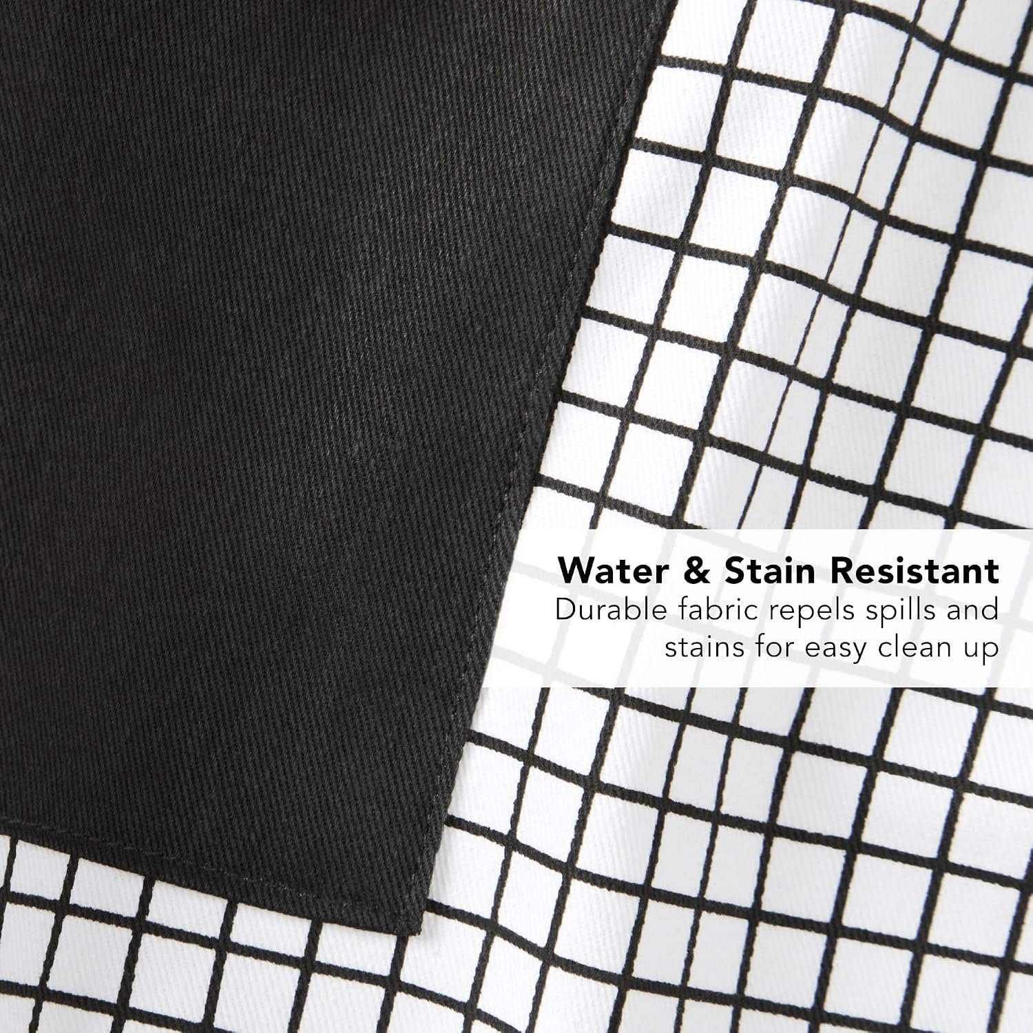 KitchenAid Gourmet Series Gridlines Big Chef Apron, Water & Stain Resistant, Adult-Sized 32"x28" - Image 5