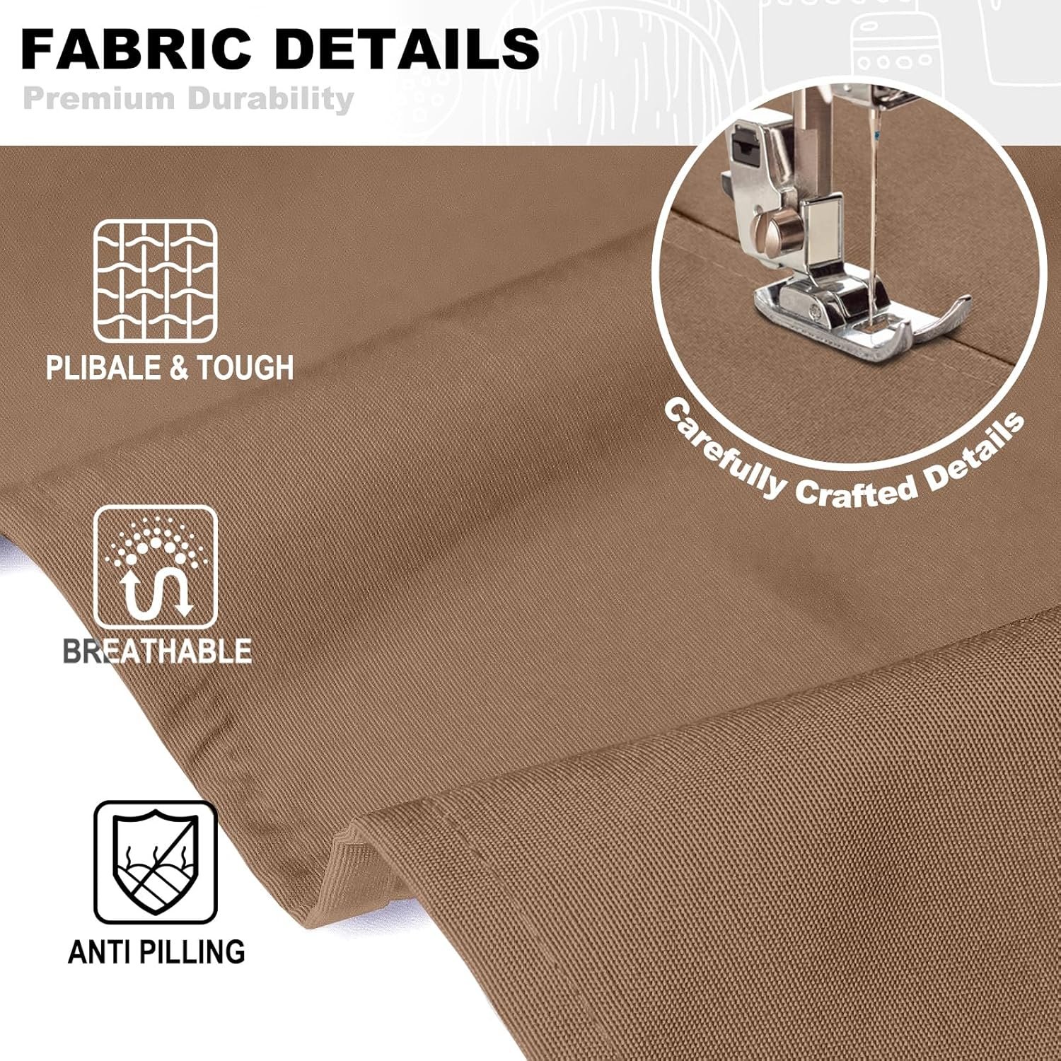 BeLuyi chef apron bib tool apron for man woman cross back straps with 4 pockets for kitchen cooking gardening baking working - Image 3