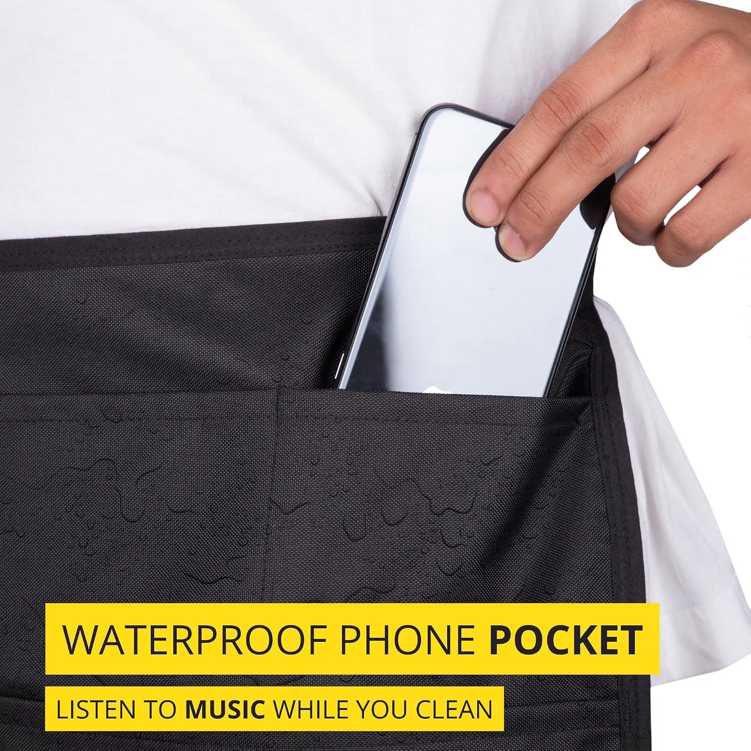 5-Pocket Waterproof Professional Cleaning Apron. Made for Pro Cleaners. Like a Cleaning Caddy Around Your Waist - Image 4