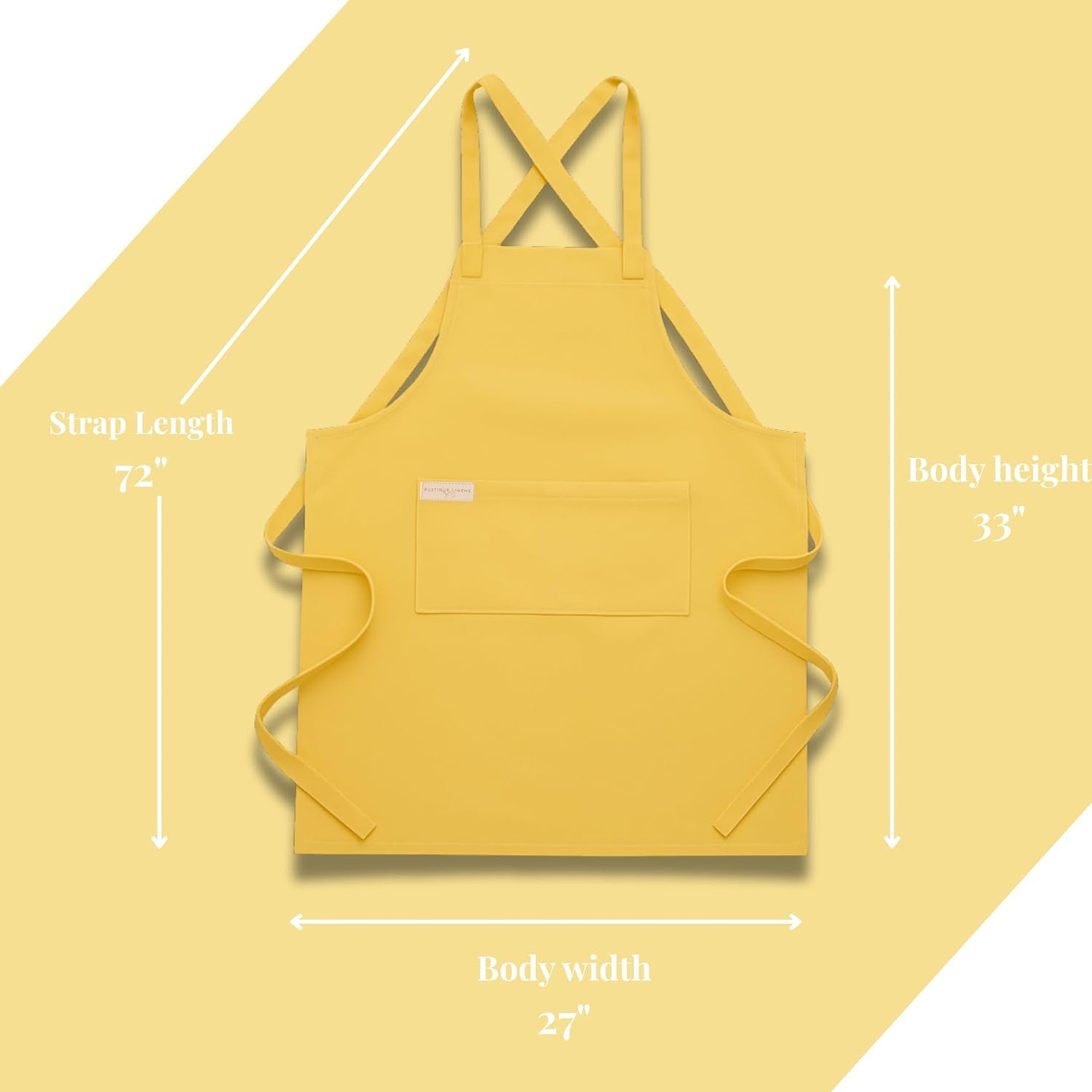 100% Cotton Kitchen Apron with 2 Pockets – Adjustable Chef Apron for Cooking Baking BBQ – Unisex Apron - Image 9