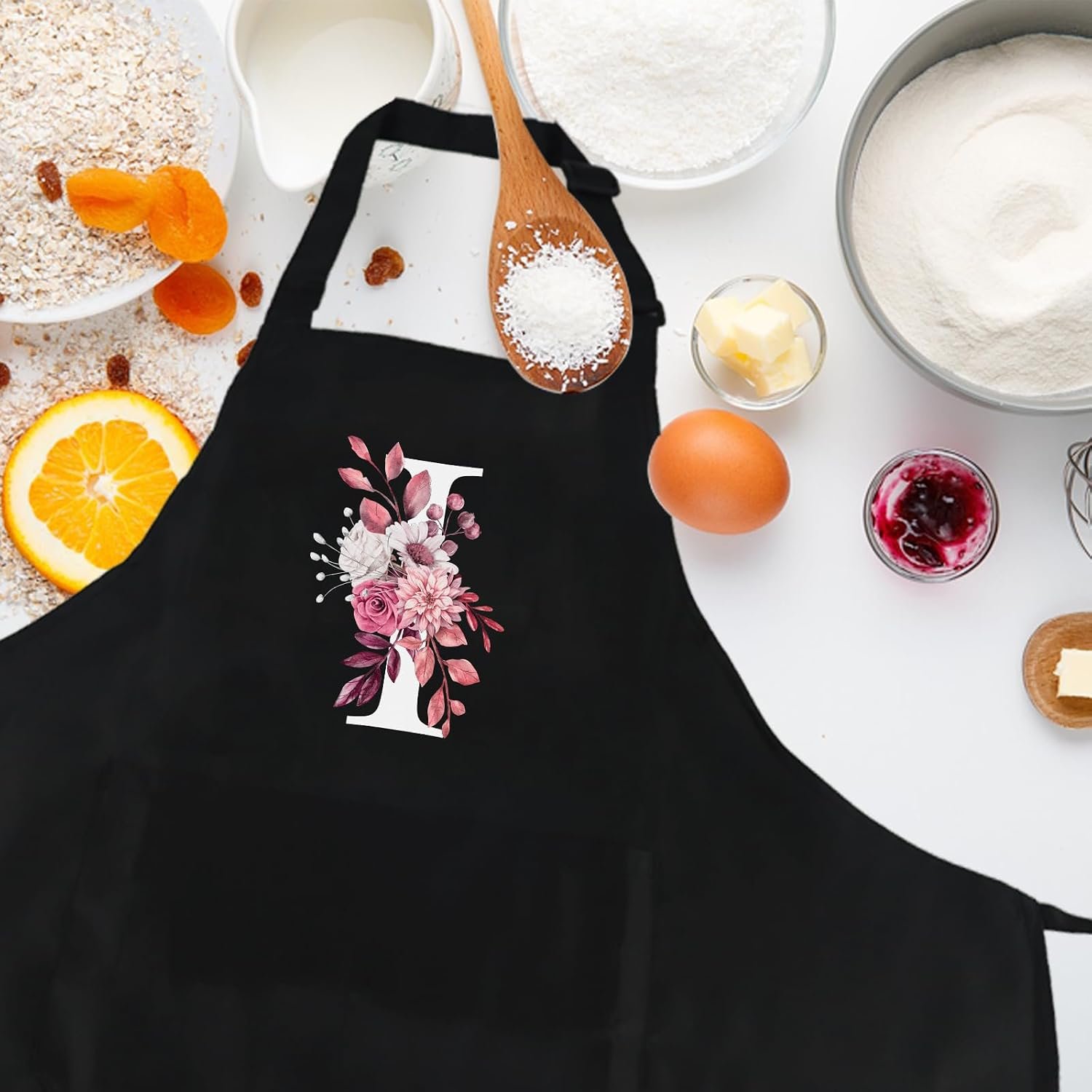 Personalized Aprons for Women with Pockets, Cute Aprons for Women Chef Baking, Cooking Gifts for Mom Birthday - Image 4